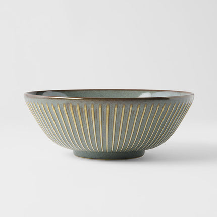 Bowl 21cm Green Sendan Glaze.