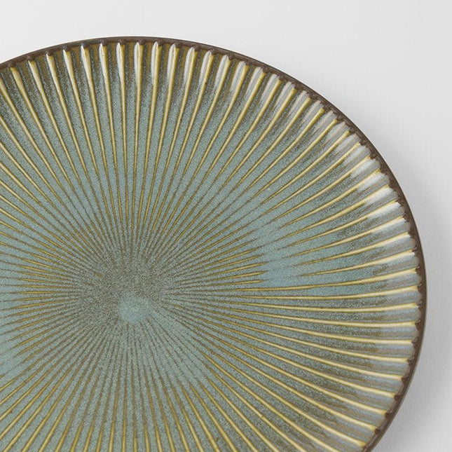 Dinner Plate 23.5cm Green Sendan Glaze.