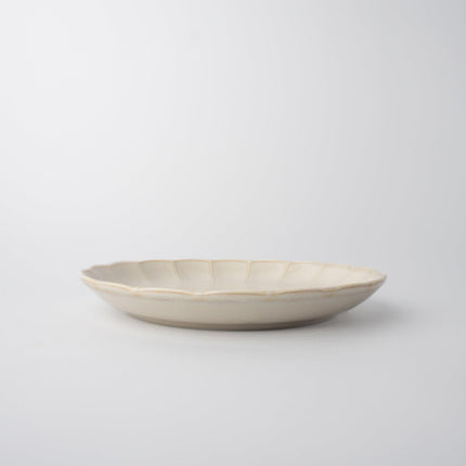 Side Plate 21cm Ivory Rinka Glaze.