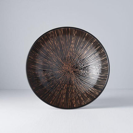 Ramen Bowl 24.5cm Bronze Converging Glaze.