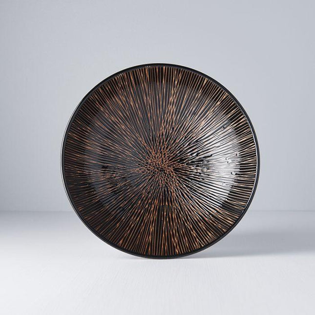 Ramen Bowl 24.5cm Bronze Converging Glaze.