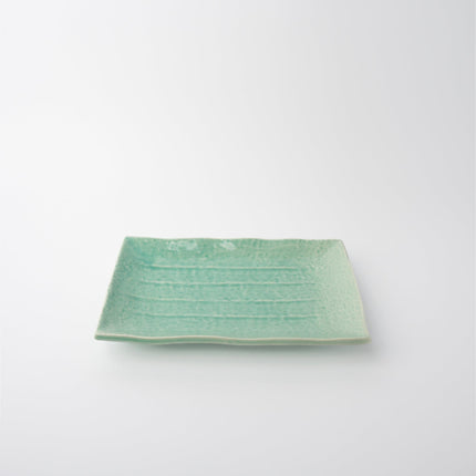 Plate Rectangular 22cm Celadon Glaze.