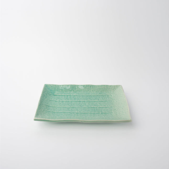 Plate Rectangular 22cm Celadon Glaze.