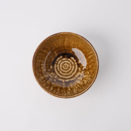 Bowl 19cm Amber Glaze.