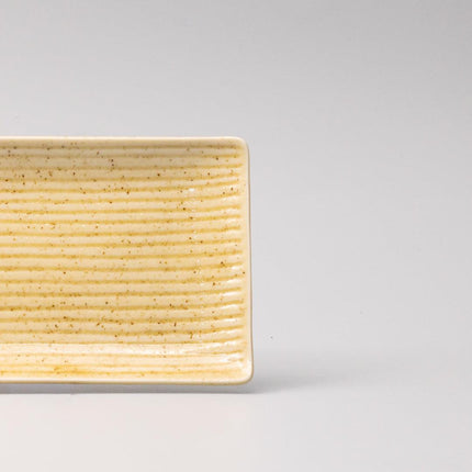 Plate Rectangular Sashimi 33cm Honey Glaze.