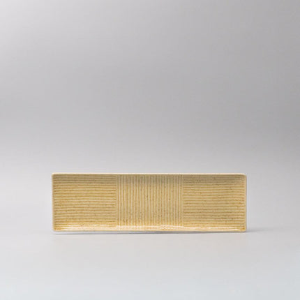 Plate Rectangular Sashimi 33cm Honey Glaze.