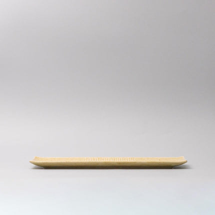 Plate Rectangular Sashimi 33cm Honey Glaze.