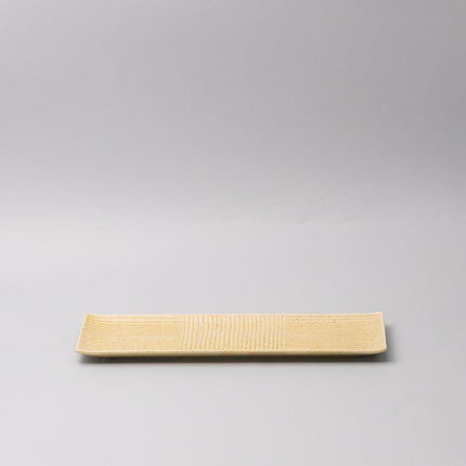 Plate Rectangular Sashimi 33cm Honey Glaze.