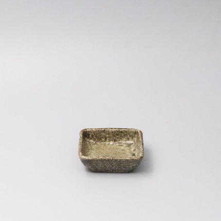 Sauce Dish Square 8cm Sage Glaze.