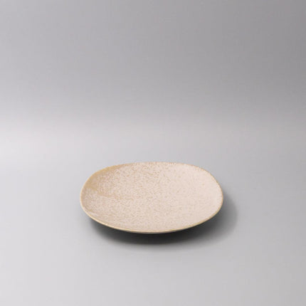 Side Plate 20cm White Fade Glaze.
