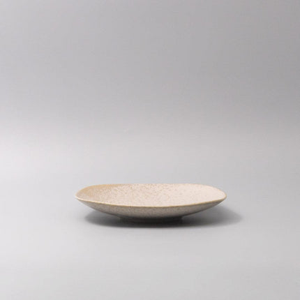 Side Plate 20cm White Fade Glaze.