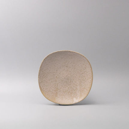 Side Plate 20cm White Fade Glaze.