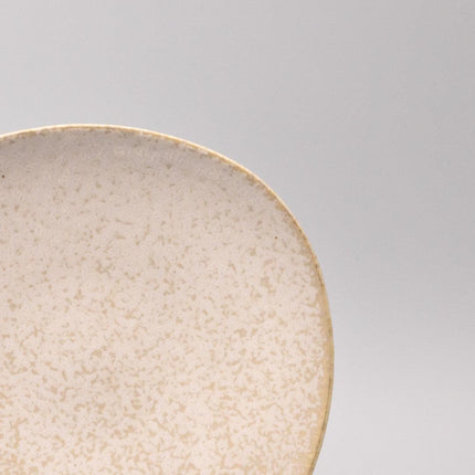 Side Plate 20cm White Fade Glaze.