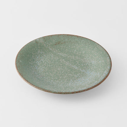 Tapas Plate 17cm Green Fade Glaze.