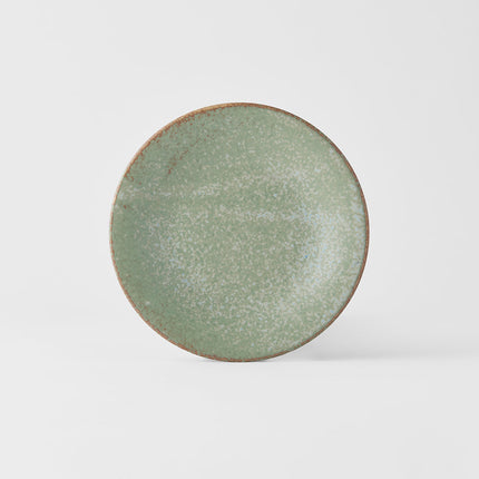 Tapas Plate 17cm Green Fade Glaze.