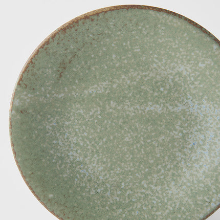 Tapas Plate 17cm Green Fade Glaze.