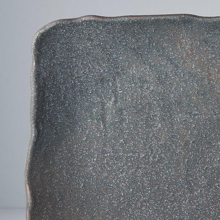 Platter Rectangular 35cm Stone Slab Glaze.