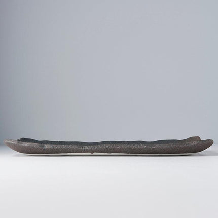 Platter Rectangular 35cm Stone Slab Glaze.
