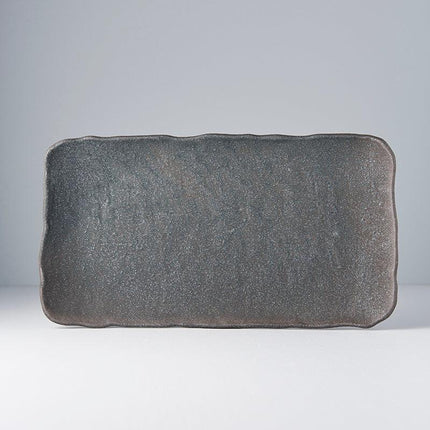 Platter Rectangular 35cm Stone Slab Glaze.