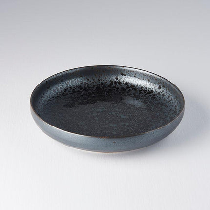 Plate High Rim 22cm Black Pearl Glaze.