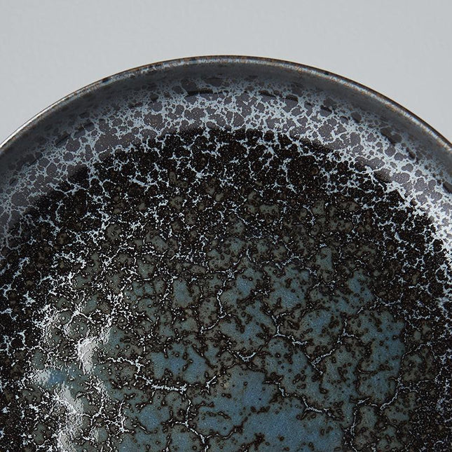 Plate High Rim 22cm Black Pearl Glaze.