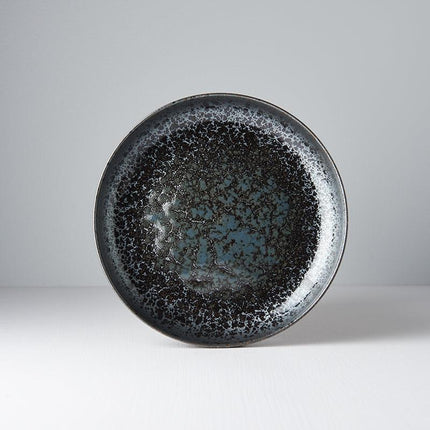 Plate High Rim 22cm Black Pearl Glaze.