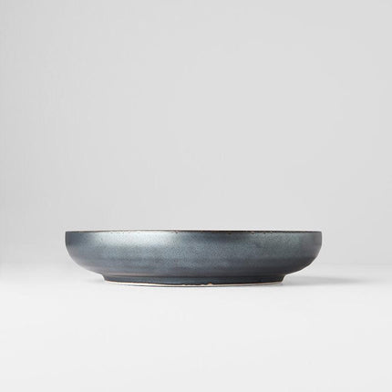 Plate High Rim 22cm Black Pearl Glaze.