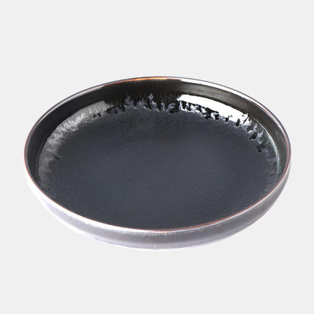 Plate High Rim 22cm Matt and Shiny Glaze.