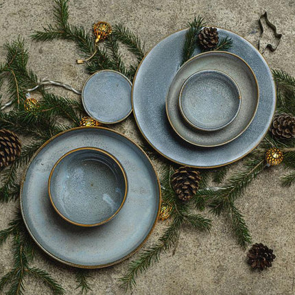 Bowl 10cm Steel Grey Glaze.