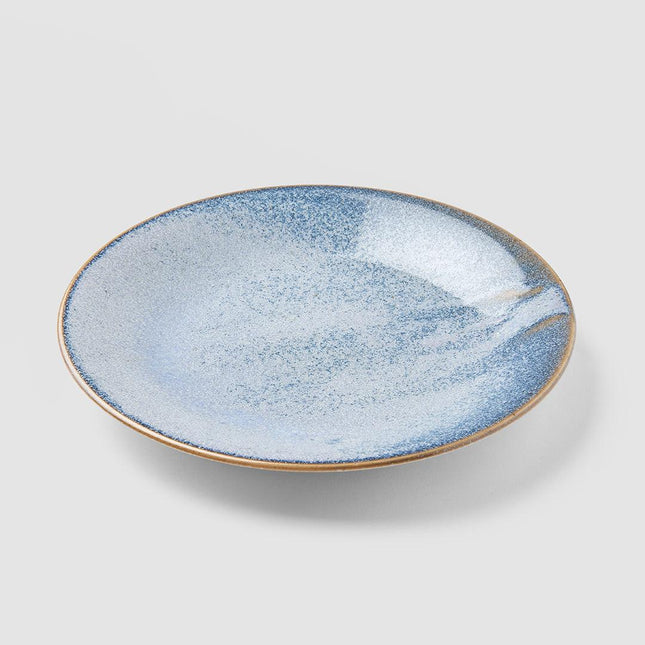 Side Plate 21cm Steel Grey Glaze.