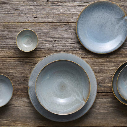 Tea Cup 120ml Steel Grey Glaze.
