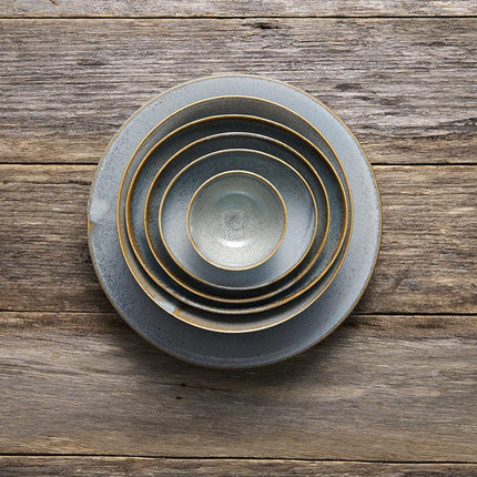 Tea Cup 120ml Steel Grey Glaze.