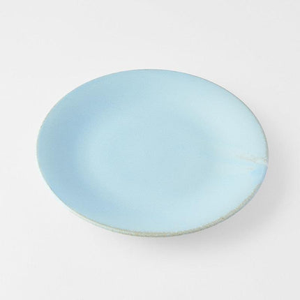 Side Plate 21cm Soda Blue Glaze.