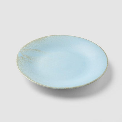 Tapas Plate 17cm Soda Blue Glaze.