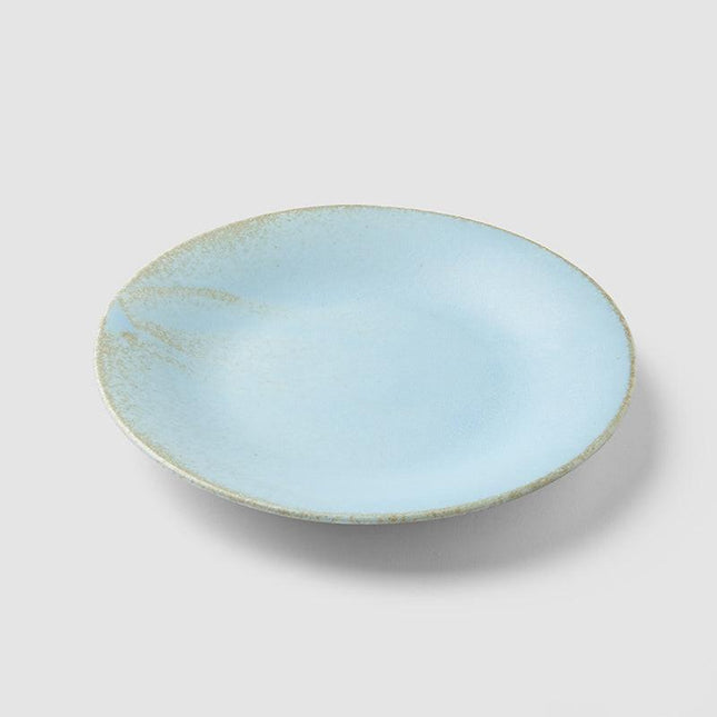 Tapas Plate 17cm Soda Blue Glaze.