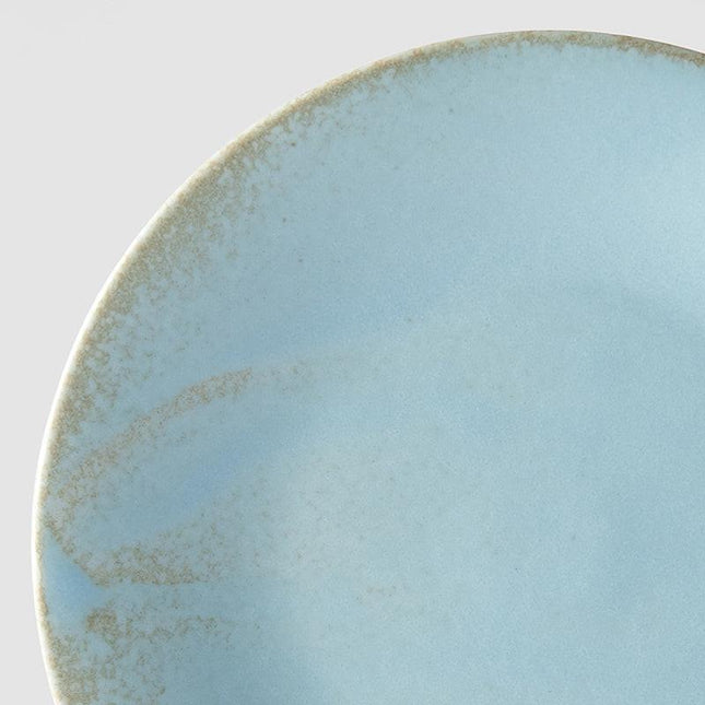 Tapas Plate 17cm Soda Blue Glaze.