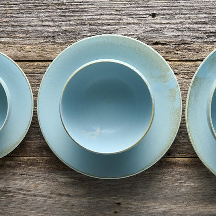 Tea Cup 8cm 120ml Soda Blue Glaze.