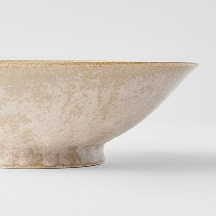 Ramen Bowl 24.5cm White Fade Glaze.
