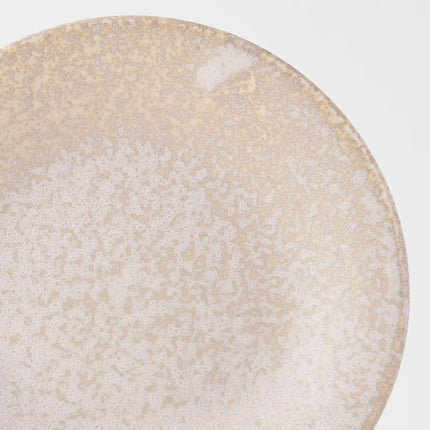 Tapas Plate 17cm White Fade Glaze.