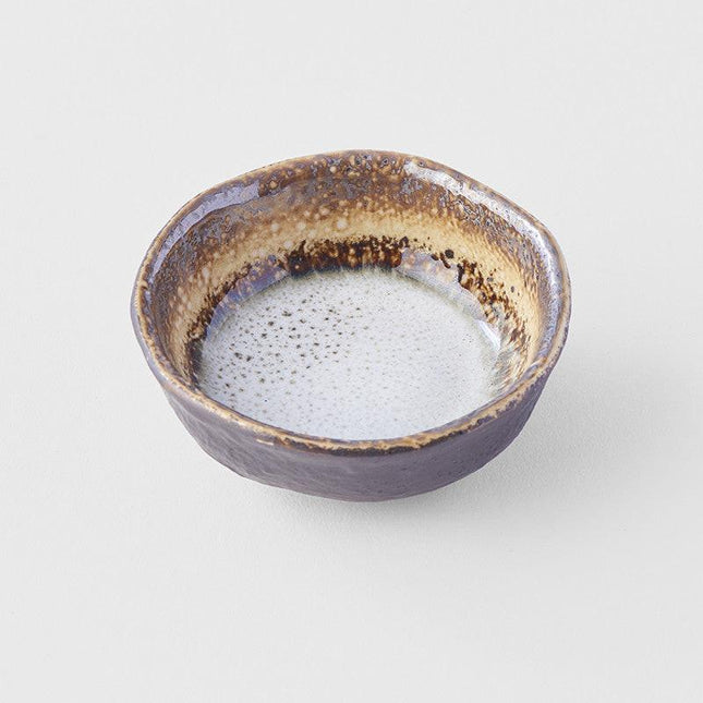 Sauce Dish 8cm Akane Grey Glaze.