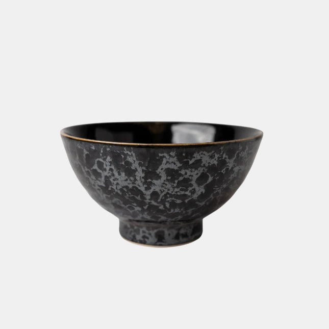 Bowl 18cm Black Meteor Glaze.