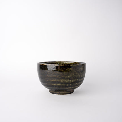 Udon Bowl 16cm Black Moss Glaze.