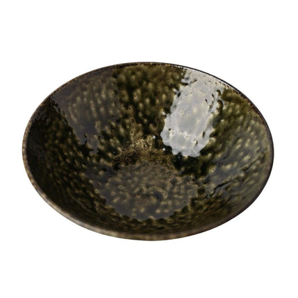 Bowl V Shaped 19cm Sage Glaze.