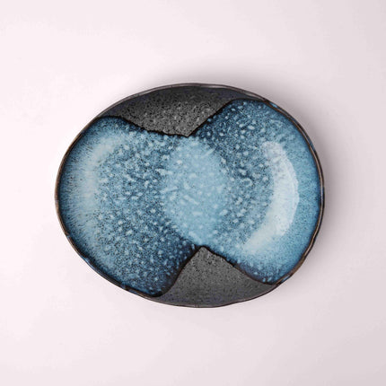 Organic Plate 25cm Storm Glaze.