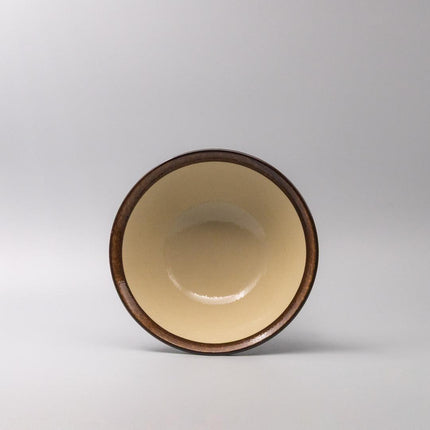 Udon Bowl 22cm Toffee Mon Glaze.