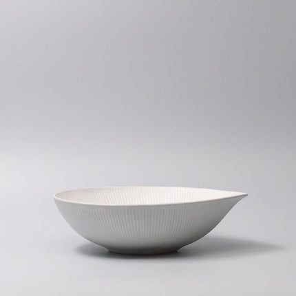 Large Bowl 24cm Snow Leaf Glaze.