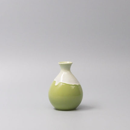 Sake Jug 300ml Pistachio White Drip.