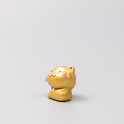 Okimono Lucky Gold Maneki.