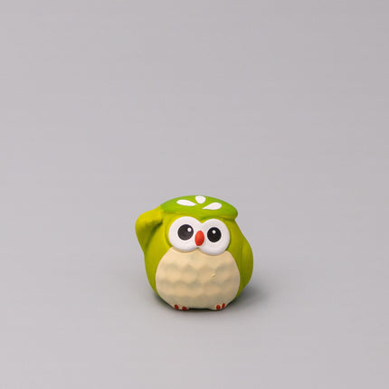 Okimono Lucky Matcha Owl.
