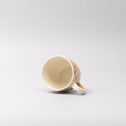 Mug in a Gift Box 260ml Apricot Floral Band Design.